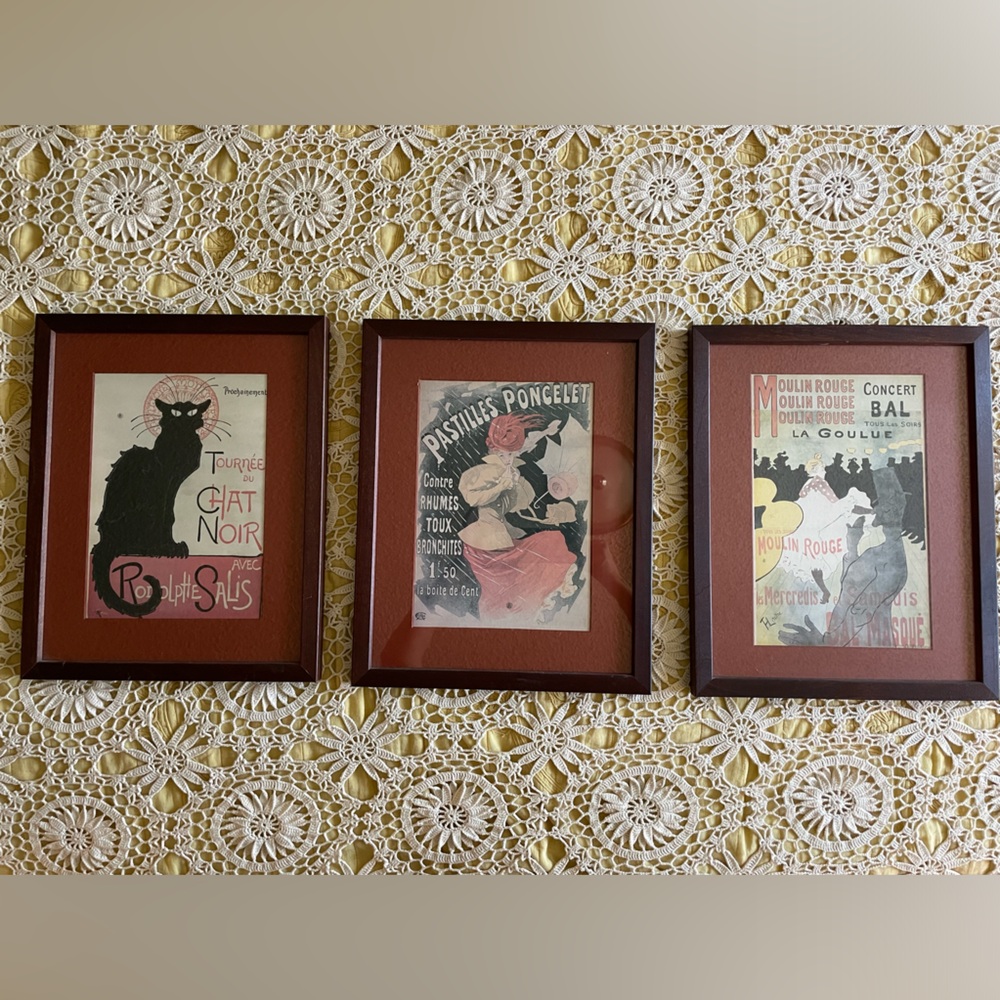 Le Chat Noir, bundle of three French framed prints - Picture 7 of 7